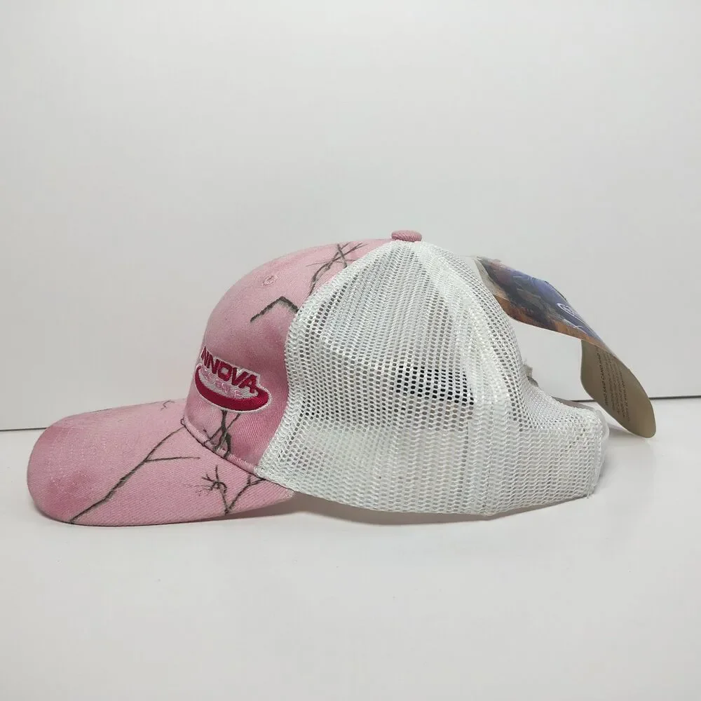 Realtree Apc Innova Disc Golf Pink Camo Mesh Snapback Adjustable Trucker Hat